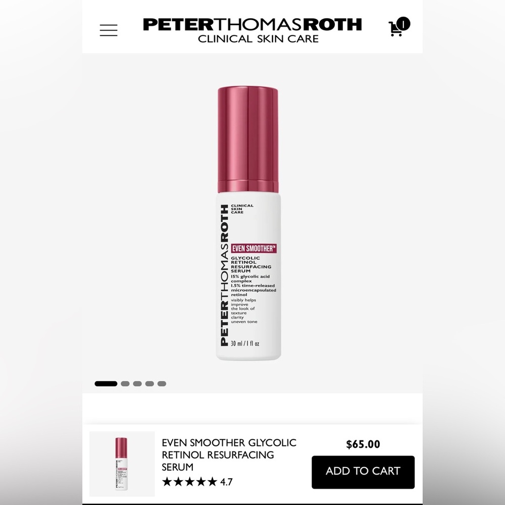 Peter Thomas Roth Even Smoother Glycolic Retinol Serum